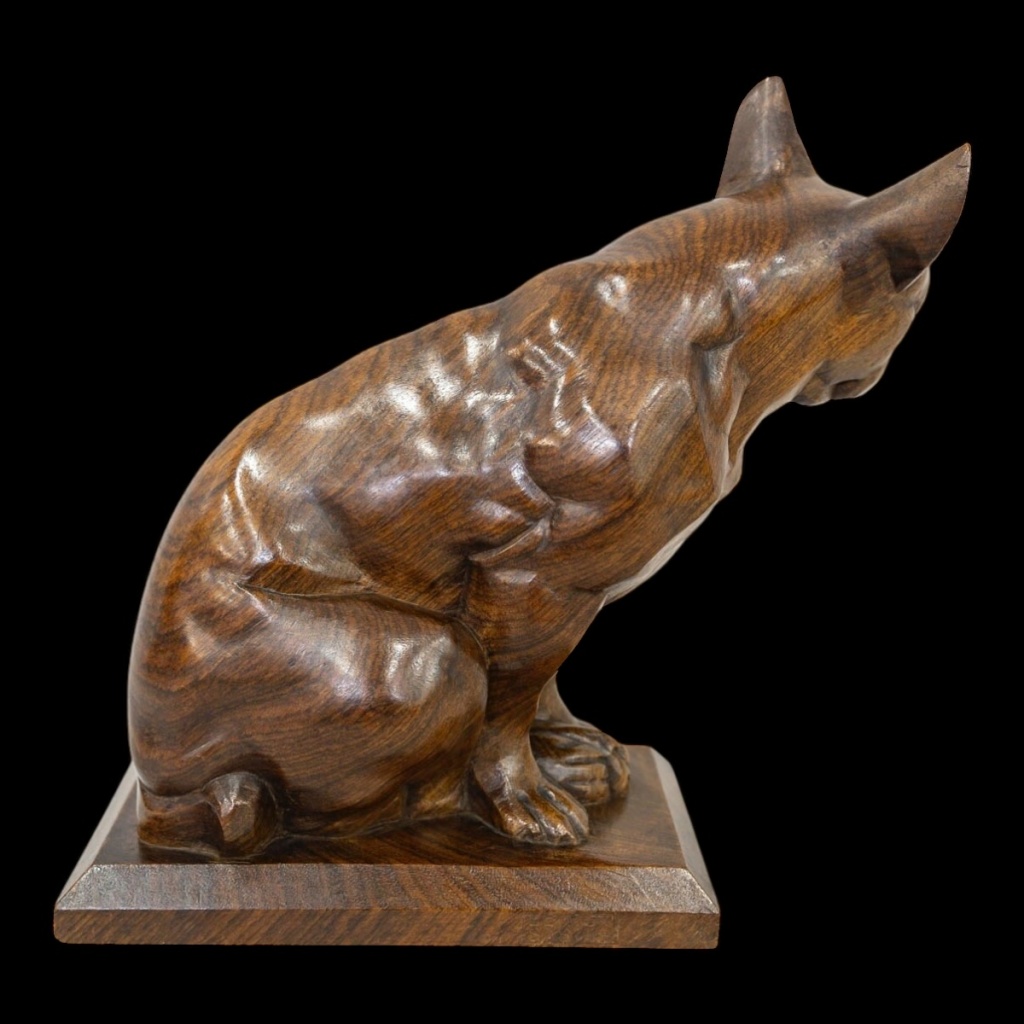 Sculpture – Le Bouledogue , Louis Henri Nicot (1878-1944) – Bois 7