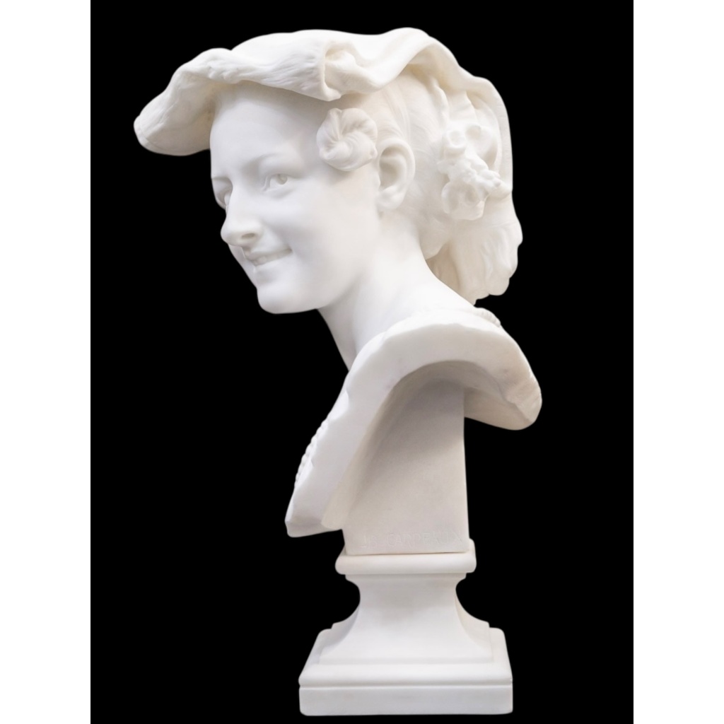 Sculpture – La Rieuse Napolitaine , Jean – Baptiste Carpeaux (1827-1875) – Marbre 6