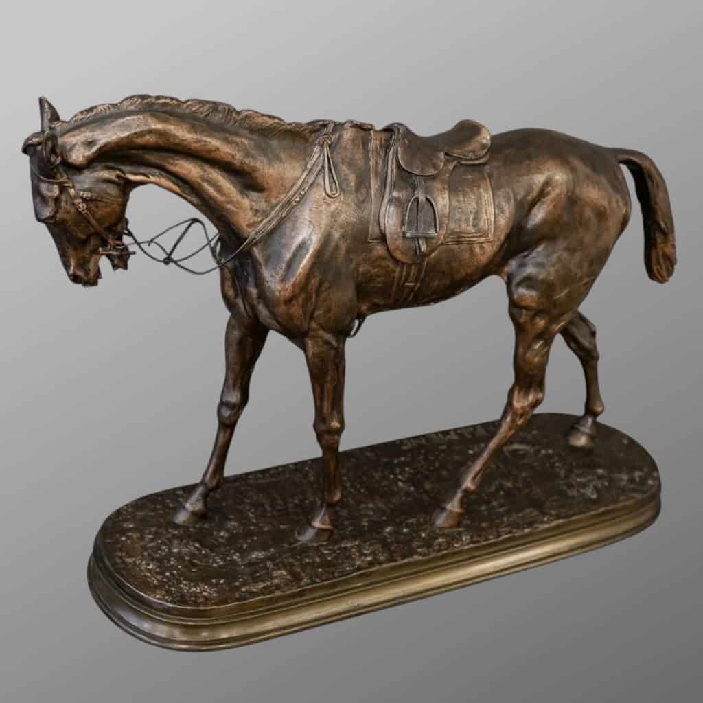 Sculpture – Cheval De Course , Pierre – Jules Mêne (1810-1879) – Bronze 9