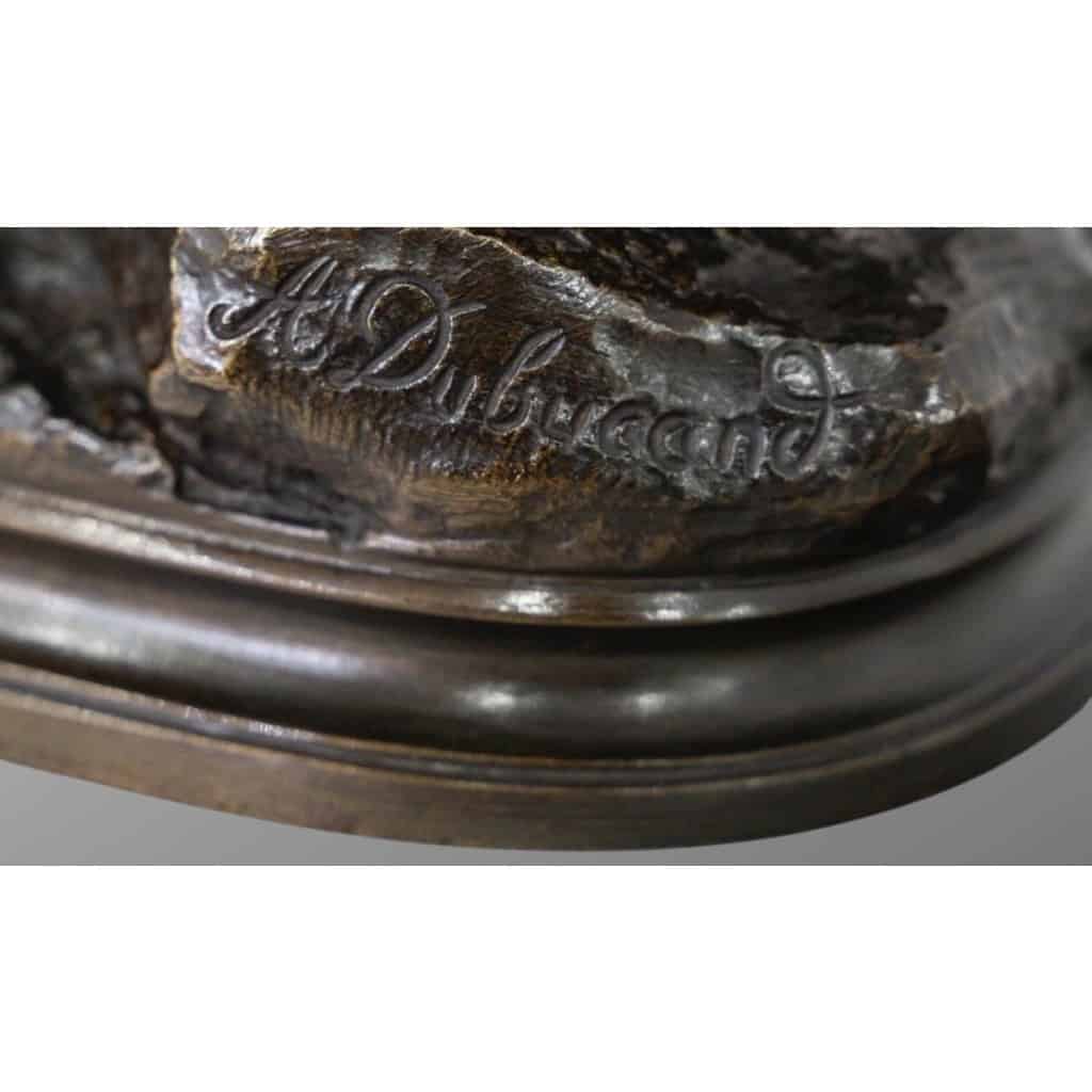 Sculpture – La Perdrix , Alfred Dubucand (1828 – 1894) – Bronze 9