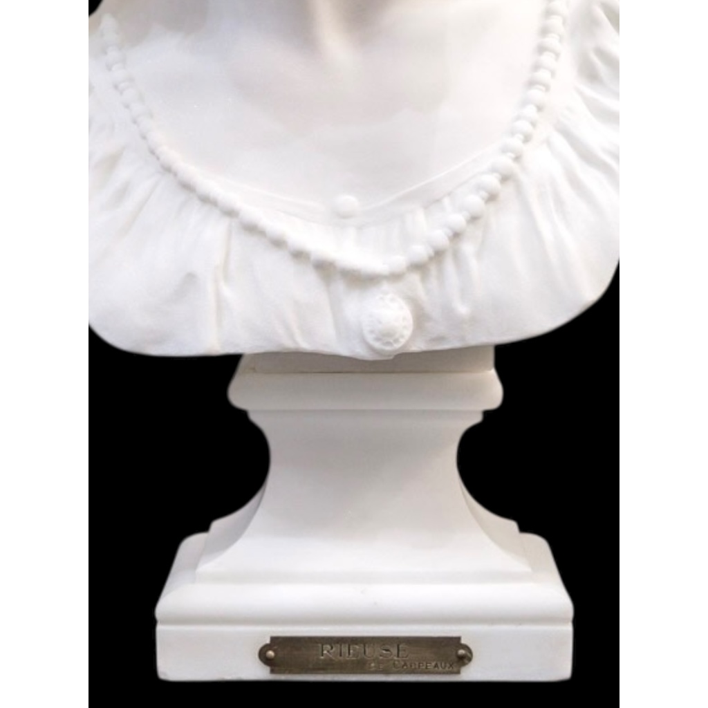 Sculpture – La Rieuse Napolitaine , Jean – Baptiste Carpeaux (1827-1875) – Marbre 12