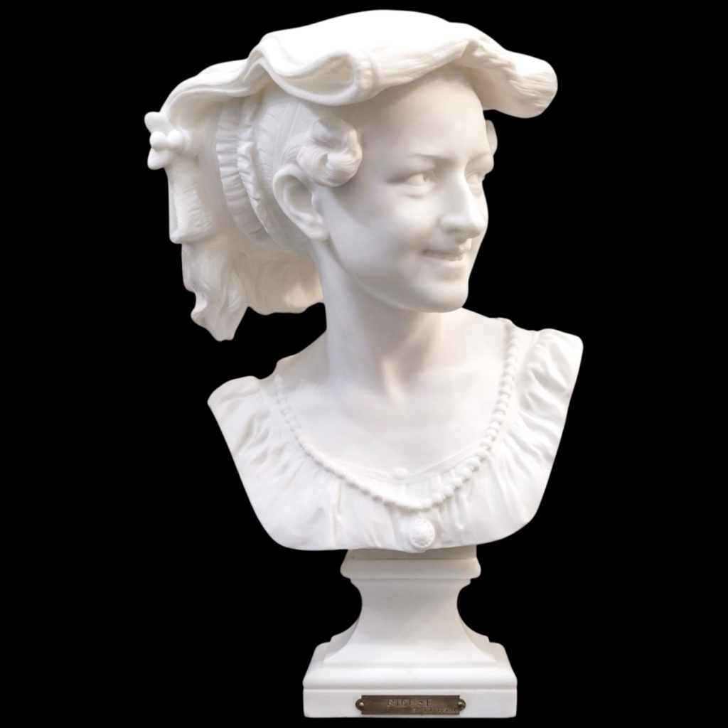 Sculpture – La Rieuse Napolitaine , Jean – Baptiste Carpeaux (1827-1875) – Marbre 3