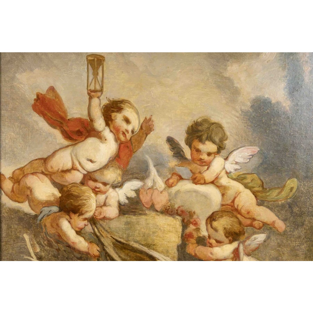 Allégorie du temps Ecole Vénitienne vers 1770 7