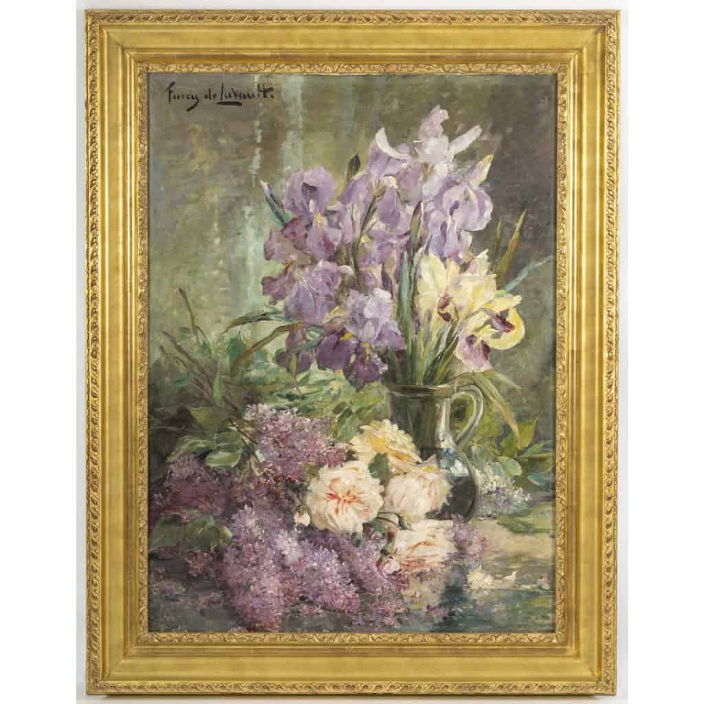 FURCY de LAVAULT (1847-1915) Les Iris et le Lilas 3
