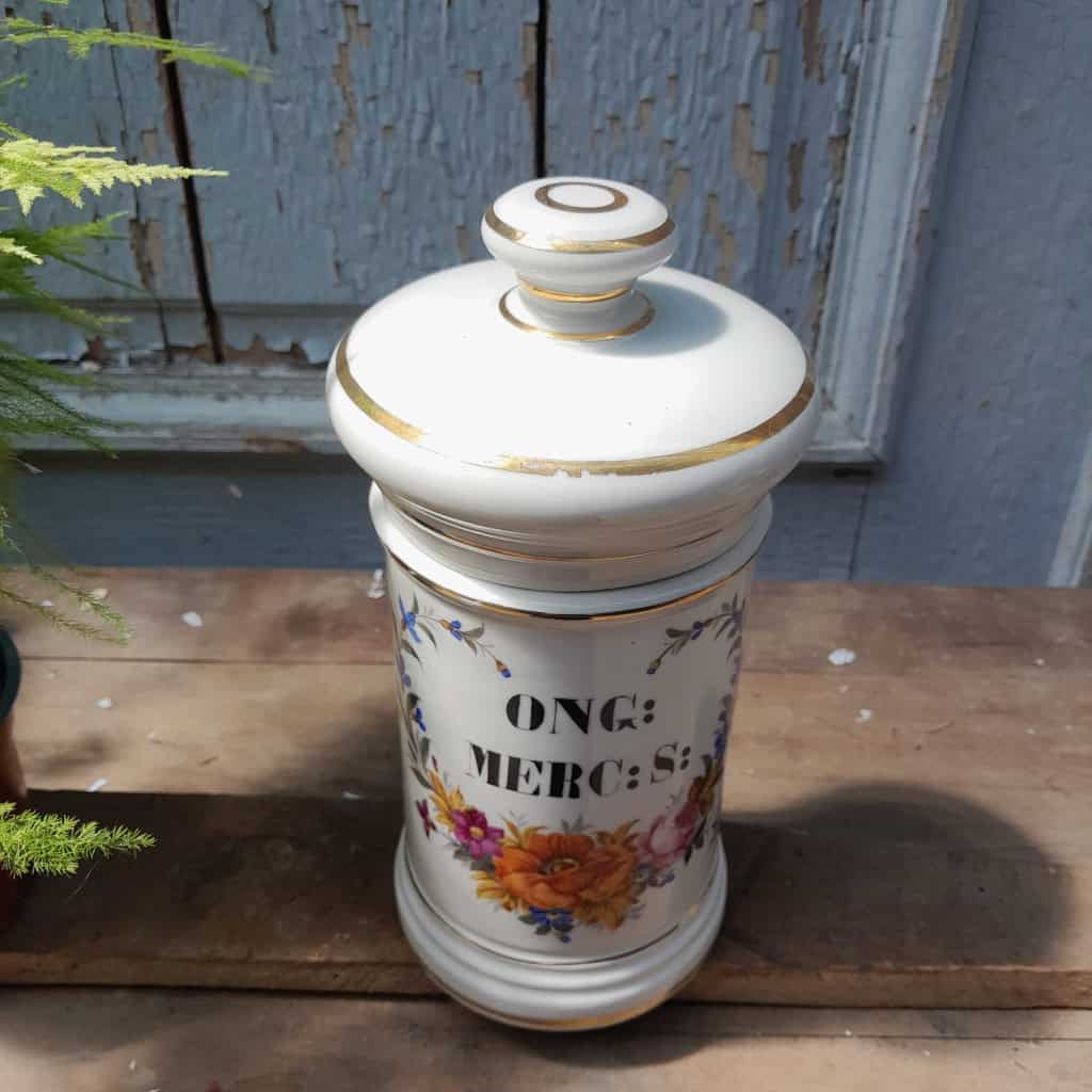 Pot pharmacie en porcelaine, fin XIXÈME 5