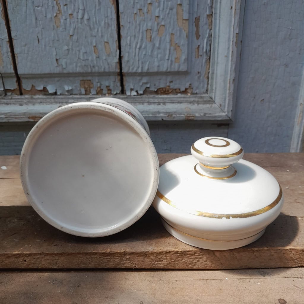 Pot pharmacie en porcelaine, fin XIXÈME 8