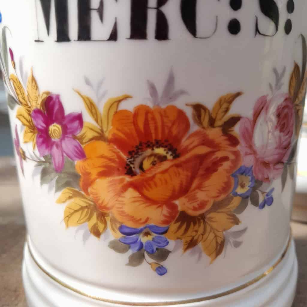 Pot pharmacie en porcelaine, fin XIXÈME 11