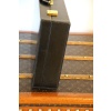 Mallette Hermes en cuir noir, Attache case Hermes, Porte documents Hermes 27