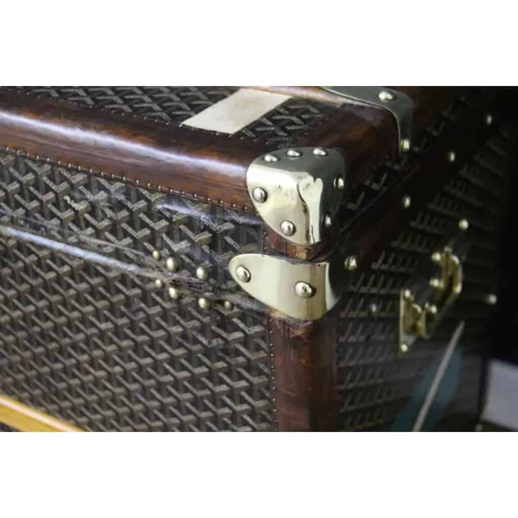 Malle à chapeau Goyard des années 1920, malle Goyard, malle ancienne Goyard, malle de voyage Goyard 8