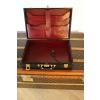Mallette Hermes en cuir noir, Attache case Hermes, Porte documents Hermes 28