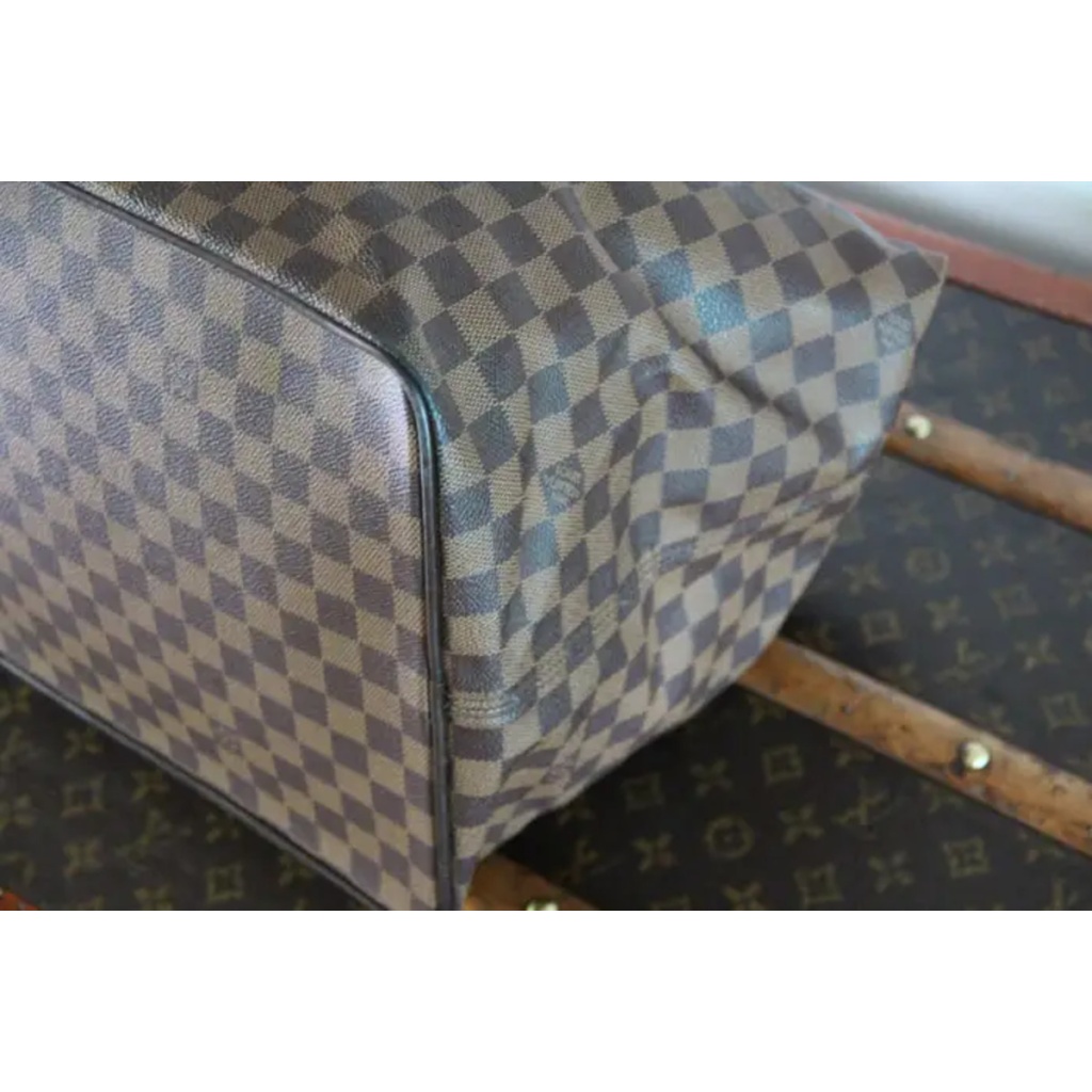 Grand sac Vuitton en toile damiers ébène 13