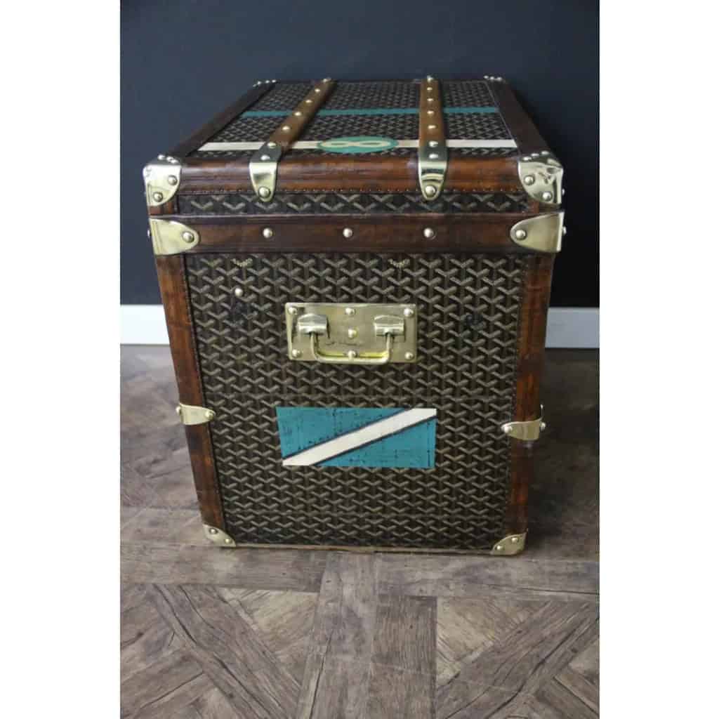 Malle à chapeau Goyard des années 1920, malle Goyard, malle ancienne Goyard, malle de voyage Goyard 9