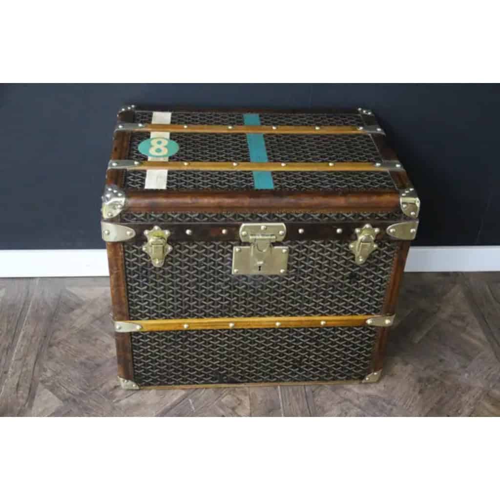 Malle à chapeau Goyard des années 1920, malle Goyard, malle ancienne Goyard, malle de voyage Goyard 11