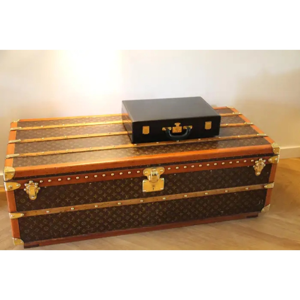 Mallette Hermes en cuir noir, Attache case Hermes, Porte documents Hermes 17