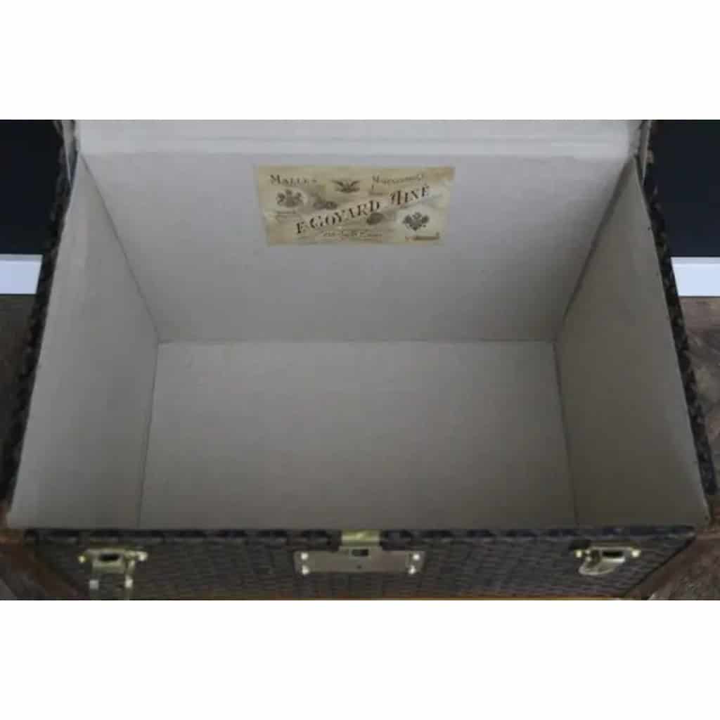 Malle à chapeau Goyard des années 1920, malle Goyard, malle ancienne Goyard, malle de voyage Goyard 16