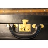 Mallette Hermes en cuir noir, Attache case Hermes, Porte documents Hermes 21