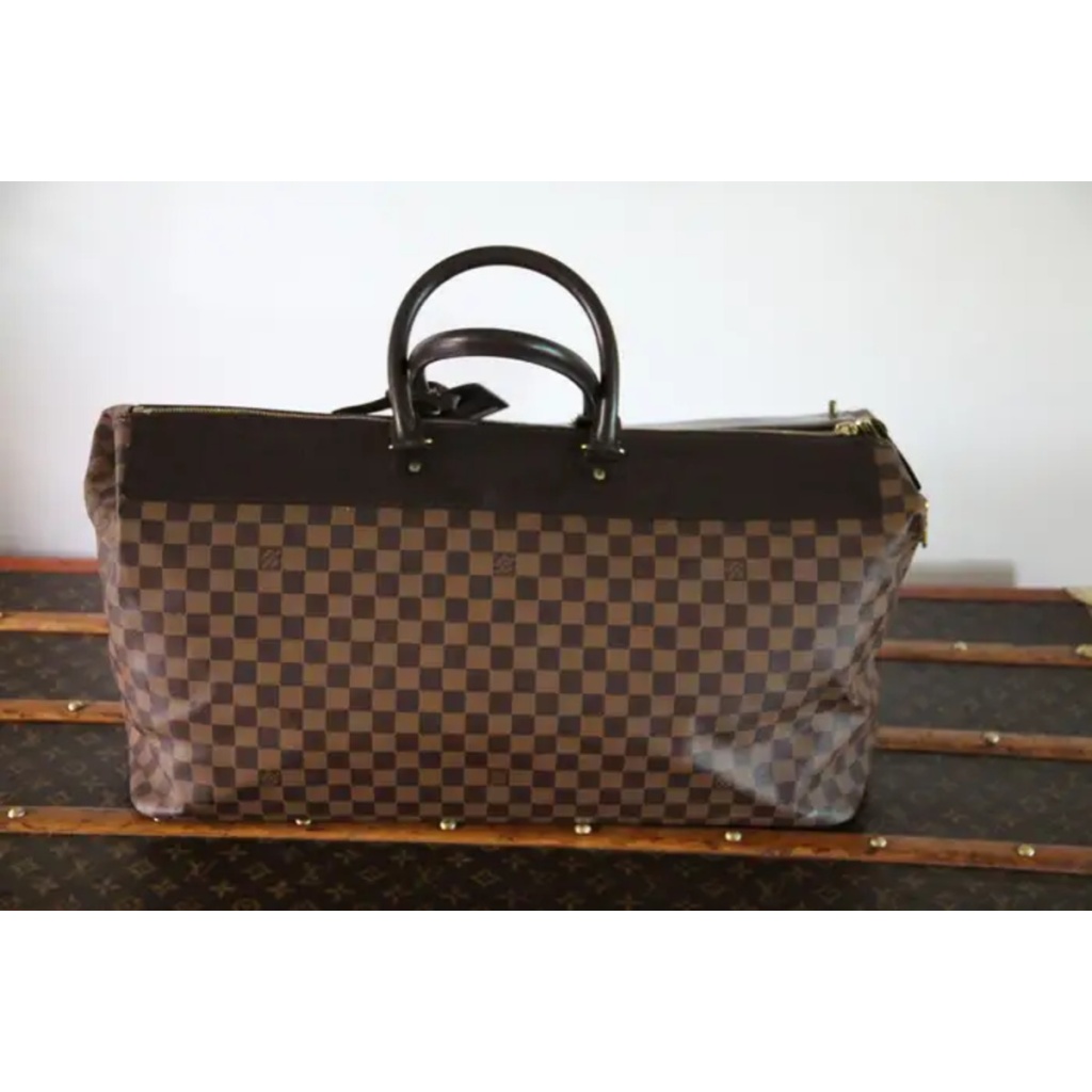Grand sac Vuitton en toile damiers ébène 6