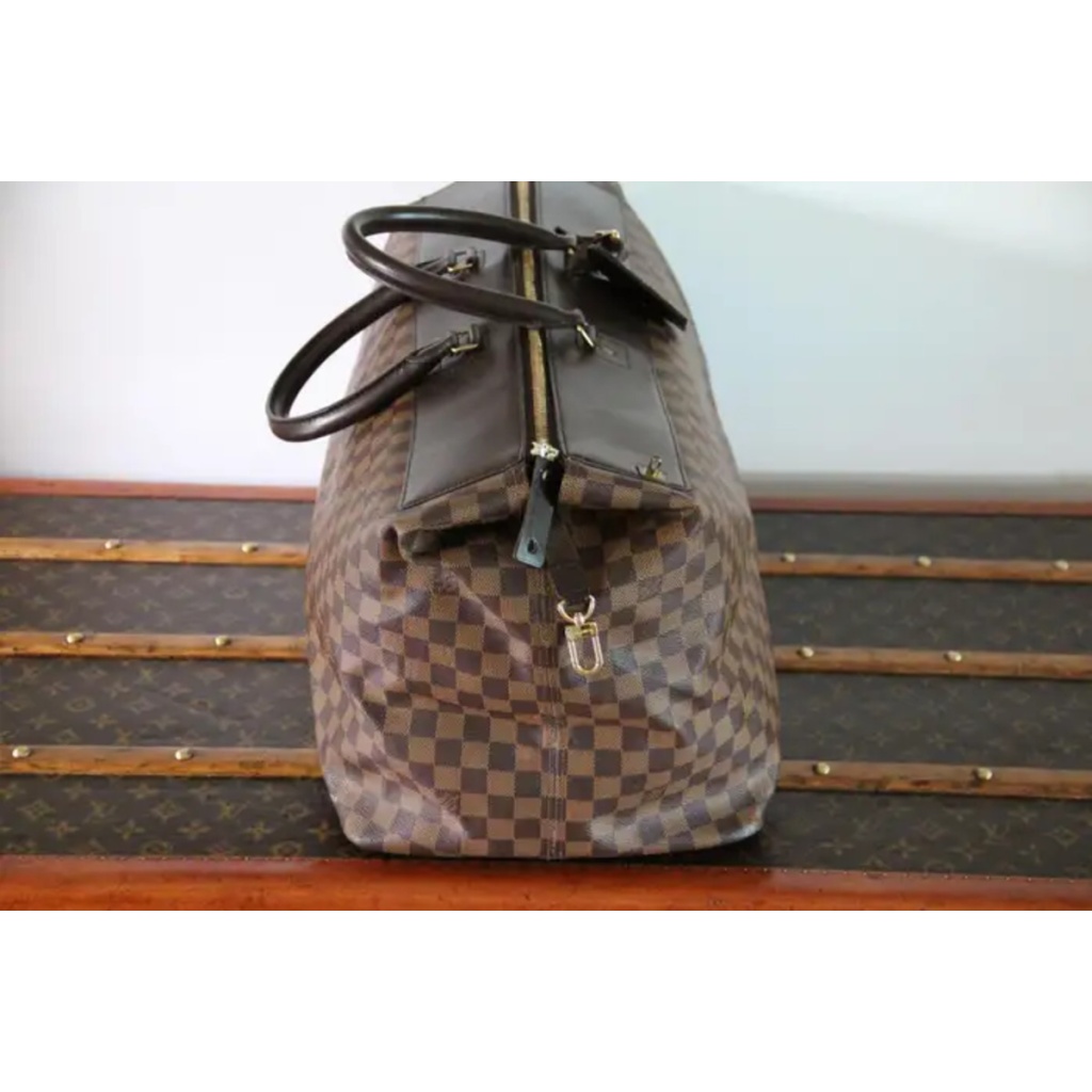 Grand sac Vuitton en toile damiers ébène 7