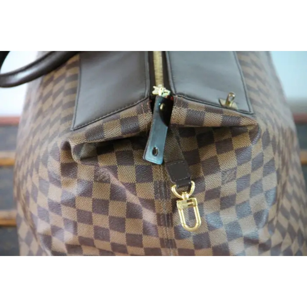 Grand sac Vuitton en toile damiers ébène 8