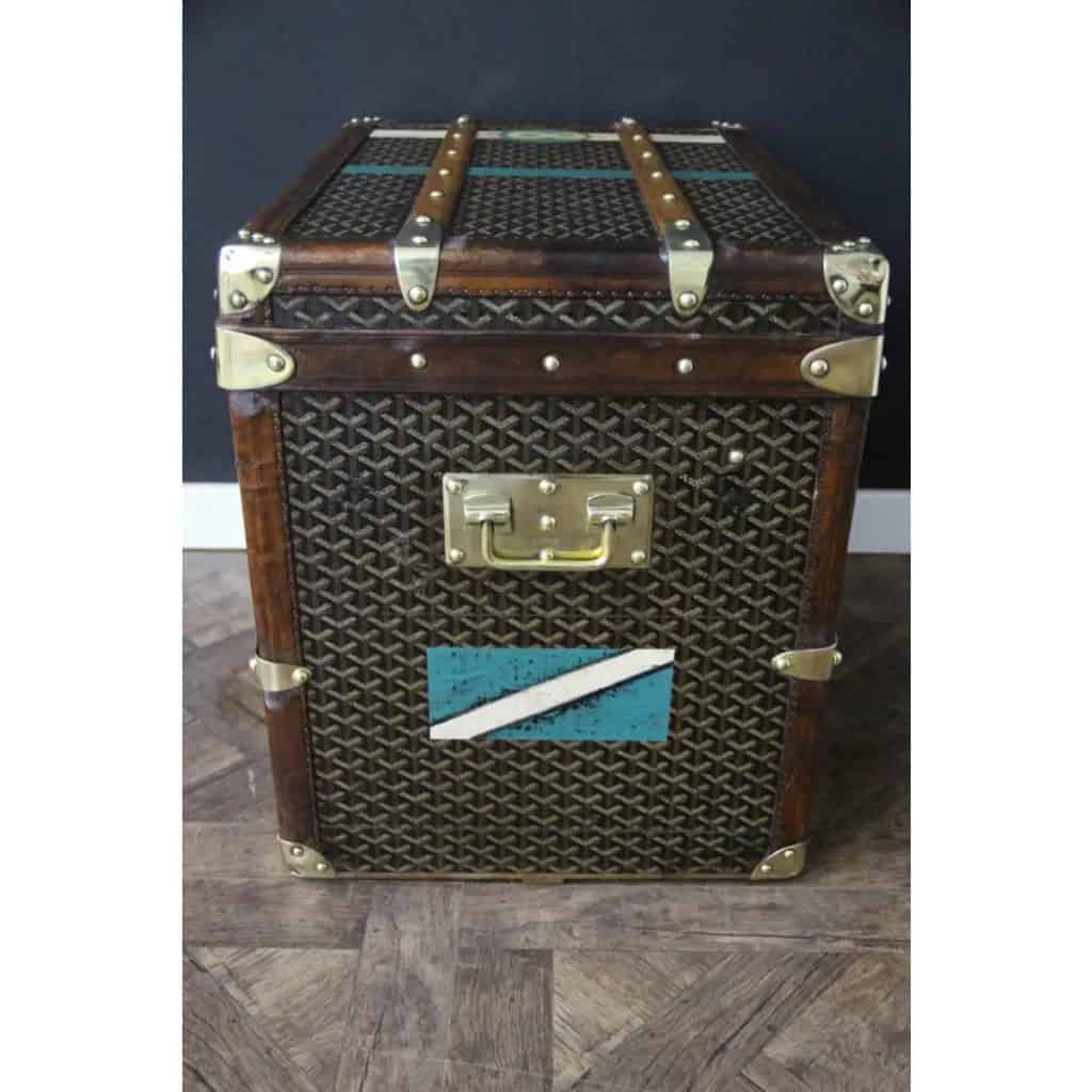 Malle à chapeau Goyard des années 1920, malle Goyard, malle ancienne Goyard, malle de voyage Goyard 4