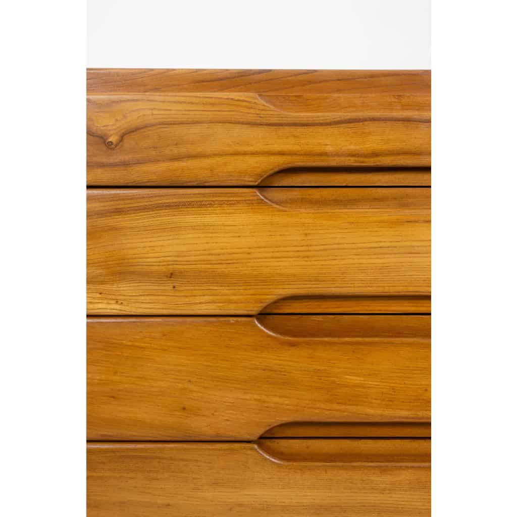 Maison Regain. Commode en orme. Circa 1970. LS6157909P 10