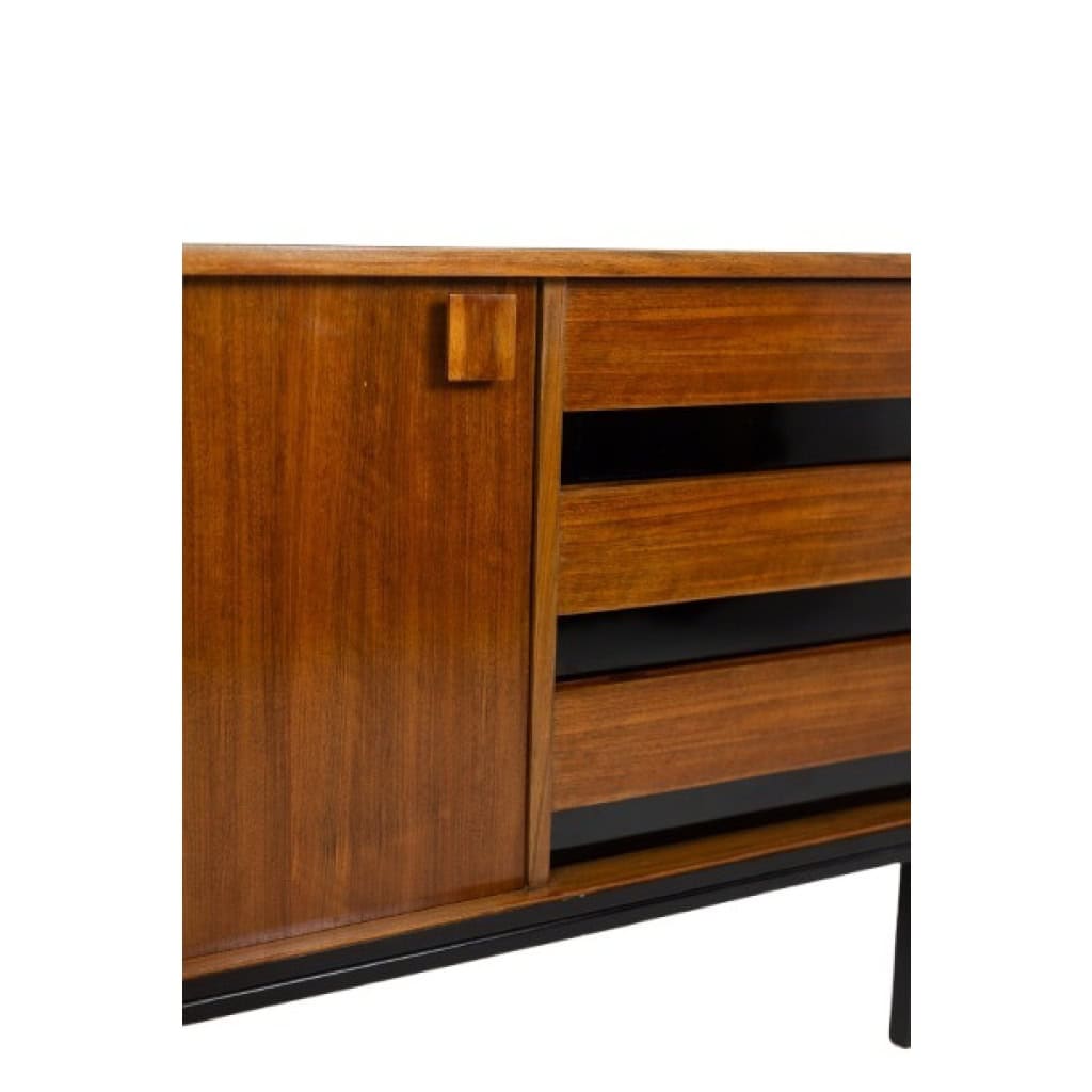 Bernard Marange. Enfilade en teck. Circa 1960. LS59281354P 13