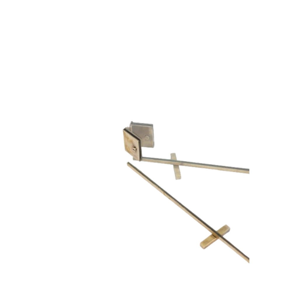 Jacques Adnet. Pare feu en verre et bronze. Années 1950. LS6459259S 5