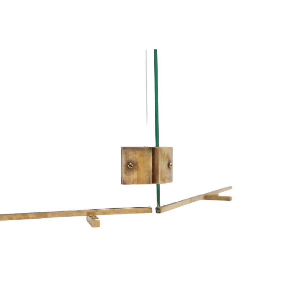 Jacques Adnet. Pare feu en verre et bronze. Années 1950. LS6459259S 11