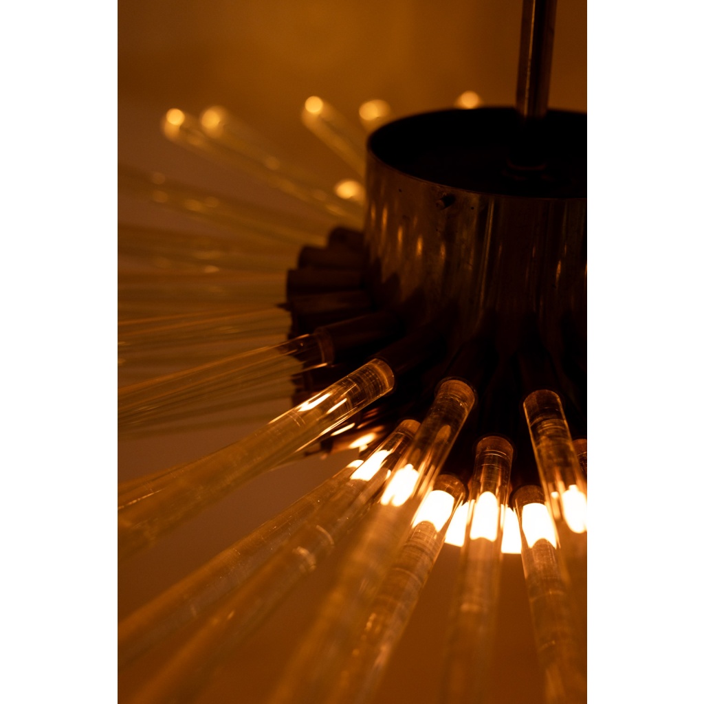 Lustre à tubes de verres, rayonnant. Création contemporaine. LS64491709P 9