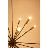 Lustre de forme Spoutnik en laiton doré patiné et laqué noir. Contemporain. LS64501609P 17