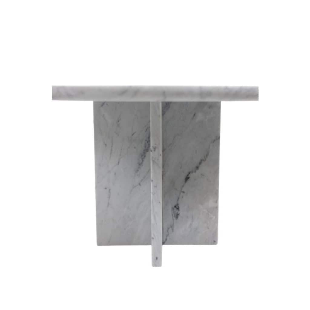 Paire de tables gigognes en marbre de Carrare. Contemporain. LS64411609M 14