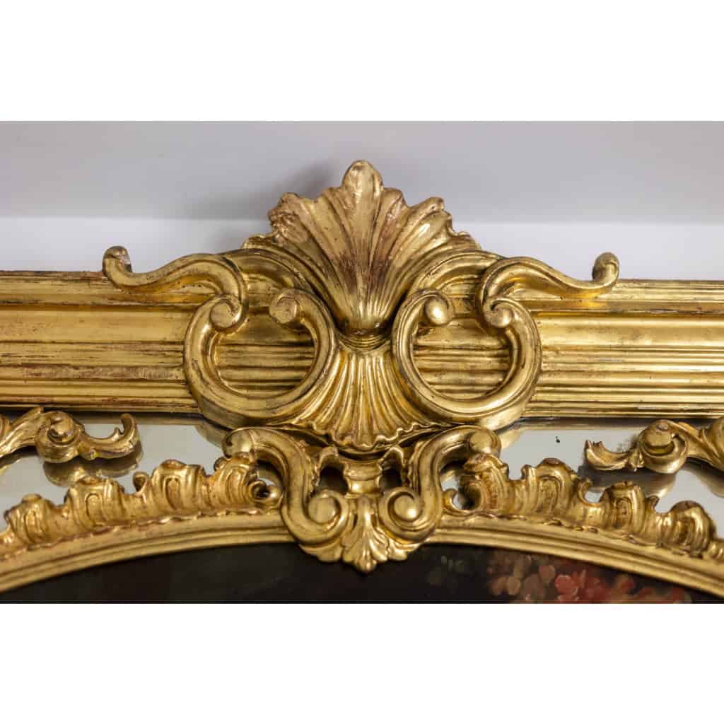 Grand trumeau, ou miroir à parcloses, de style Louis XV. Années 1950. LS54942157U 7