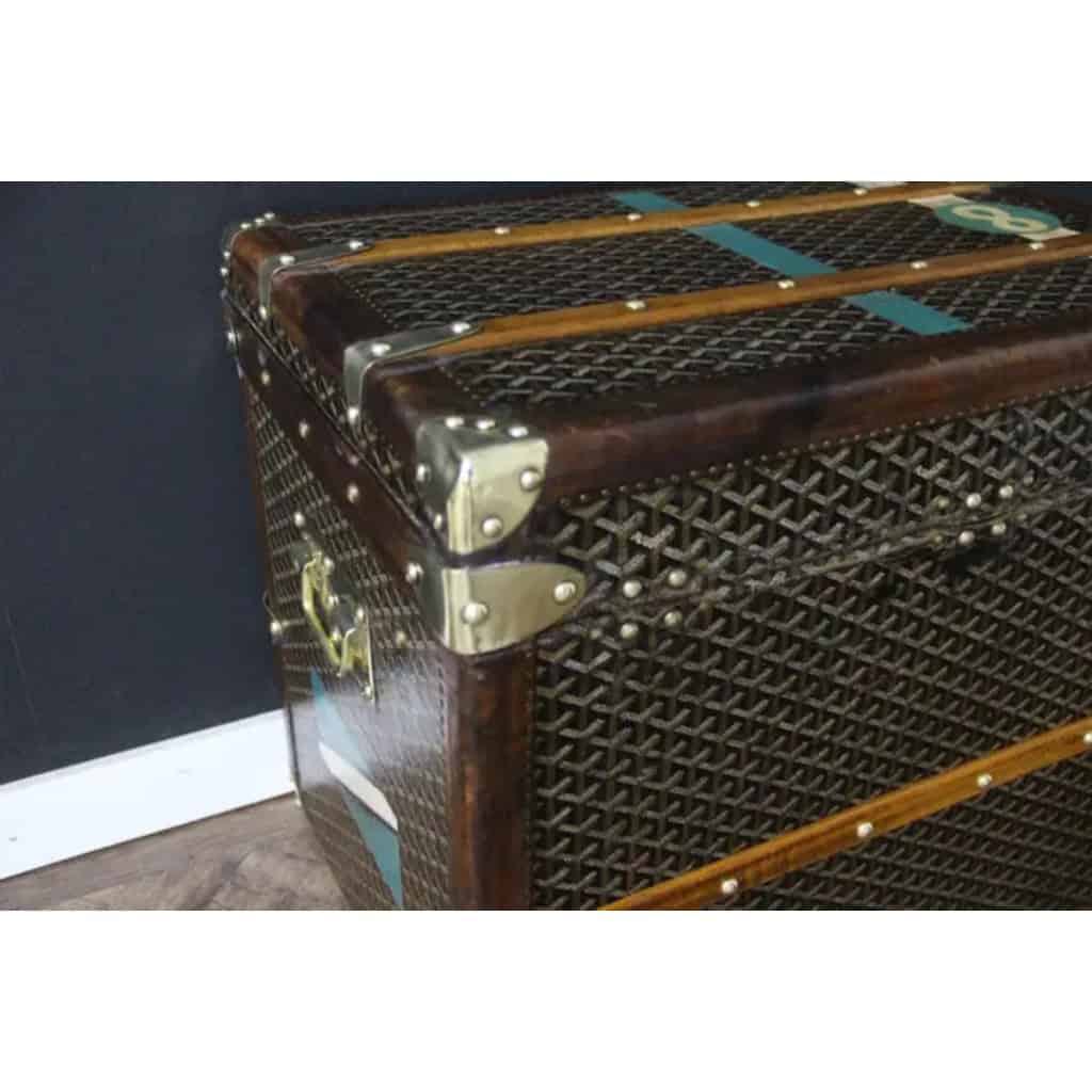 Malle à chapeau Goyard des années 1920, malle Goyard, malle ancienne Goyard, malle de voyage Goyard 7