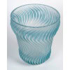 1934 René Lalique – Vase Art Déco Actinia Verre Blanc Patiné Bleu 8