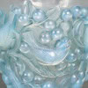 1927 René Lalique – Vase Avallon Verre Opalescent Patiné Bleu 13