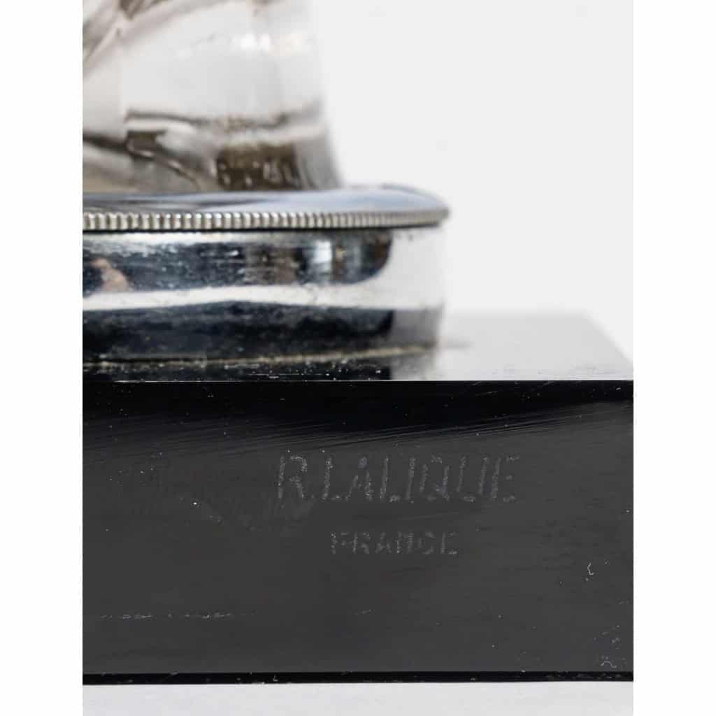 1928 René Lalique – Paire De Serre Livres Mascottes Hirondelle Verre 10
