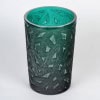 1923 René Lalique – Vase Epicéa Verre Vert Canard Patiné Blanc 10
