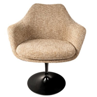 Knoll & Saarinen : Fauteuil « Tulip « captitonnée pivotant