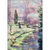 ALLUAUD Eugène Parc Victor Thuillat à Limoges Ecole Française 20è Siècle Huile sur toile Signée ​​​​​​​Certificat d’authenticité 20