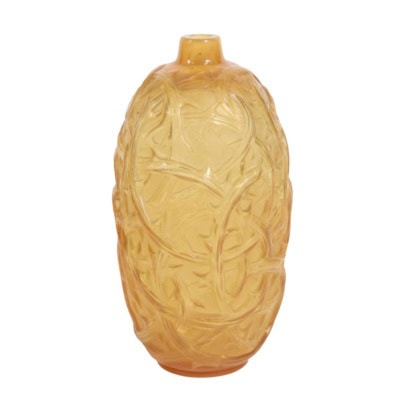 1921 – René Lalique , Vase » Ronces  » Butterscotch »