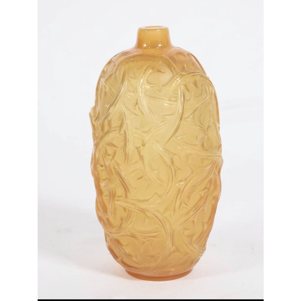 1921 – René Lalique , Vase » Ronces  » Butterscotch » 4