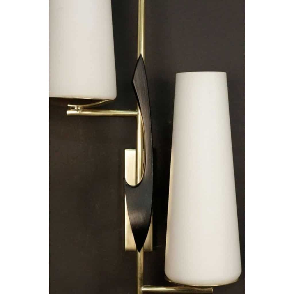 1950 Paire d’appliques asymétriques des années par Maison Arlus 5