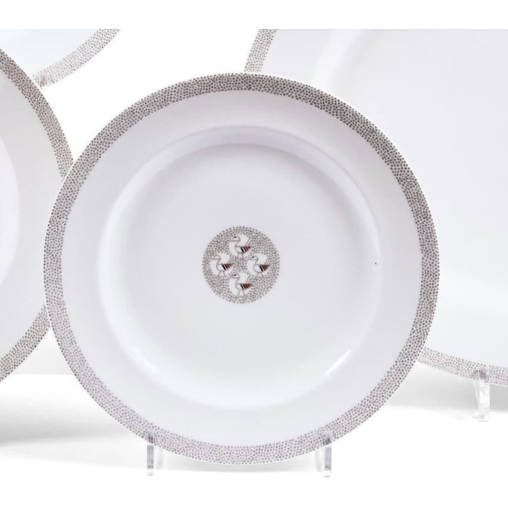 1925 – SUZANNE LALIQUE & THÉODORE HAVILAND ,Service Porcelaine 43 pièces 5