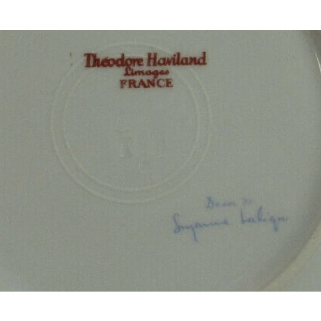 1925 – SUZANNE LALIQUE & THÉODORE HAVILAND ,Service Porcelaine 43 pièces 4
