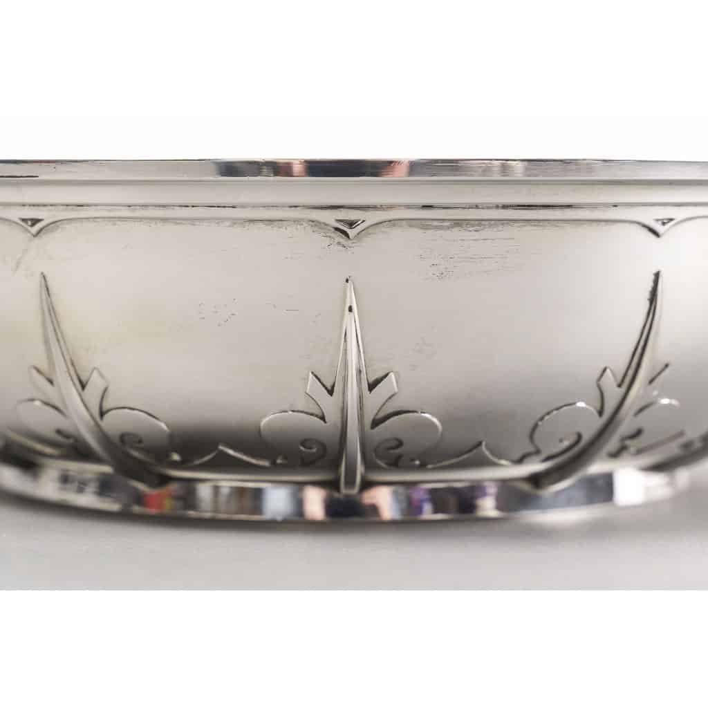 CARDEILHAC – Légumier couvert en argent massif mascaron XIXème 17