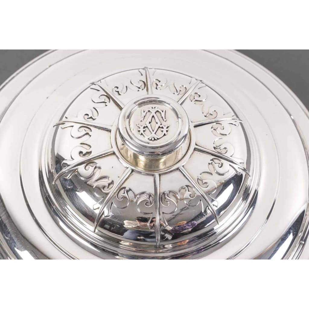 CARDEILHAC – Légumier couvert en argent modèle « Renaissance » XIXe 6