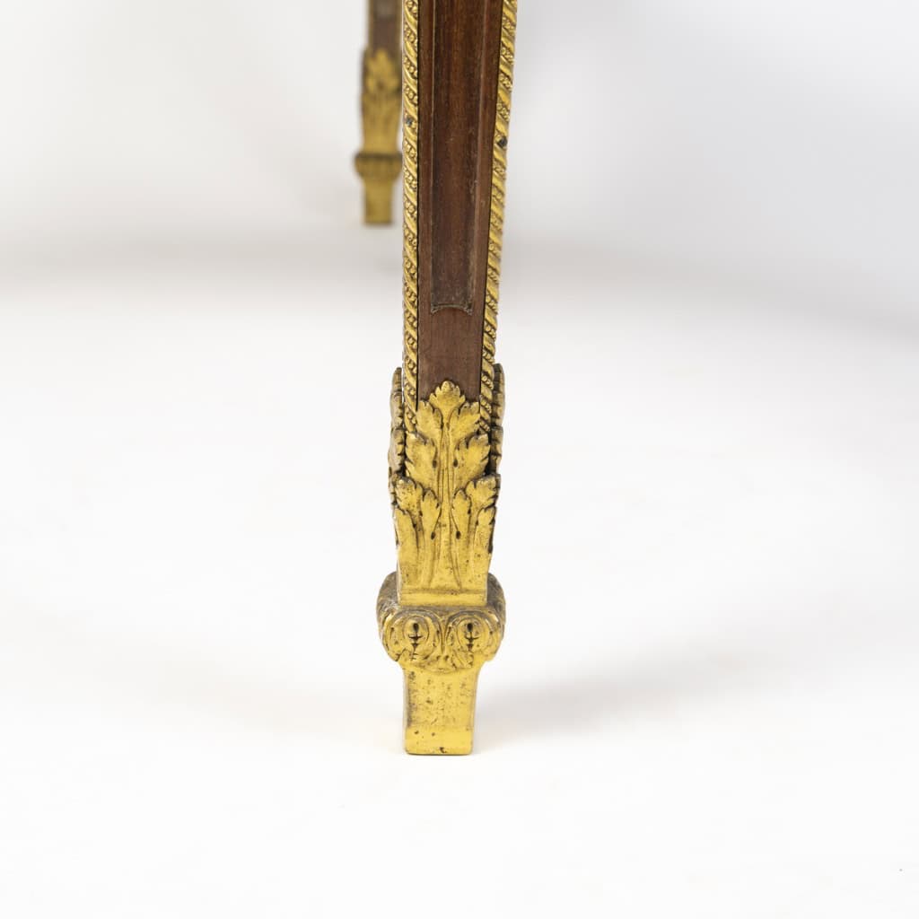Estampillé par Gervais DURAND 1839-1911, guéridon de style Louis XVI, XIXème siècle 7