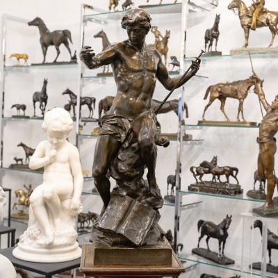 Sculpture – Le Semeur d’Idées , Émile – Louis Picault (1833-1915) – Bronze