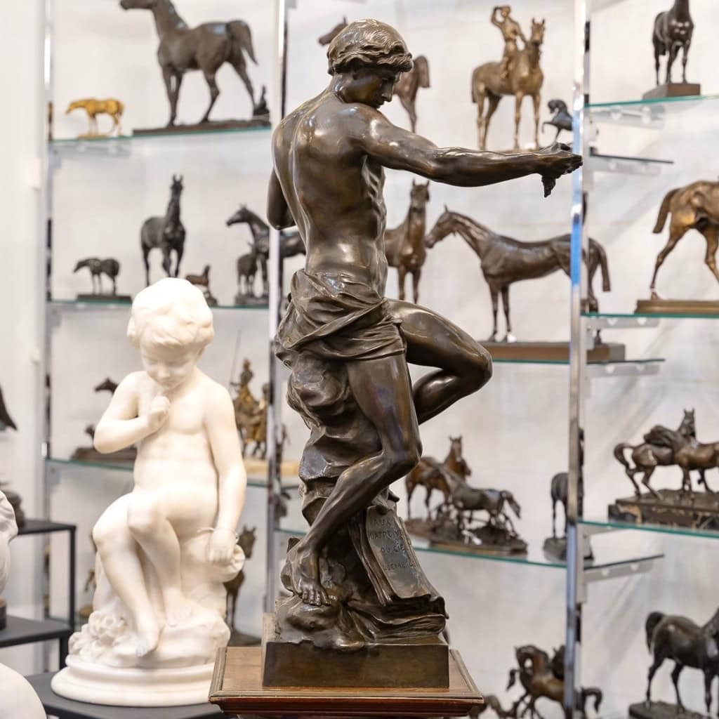 Sculpture – Le Semeur d’Idées , Émile – Louis Picault (1833-1915) – Bronze 7