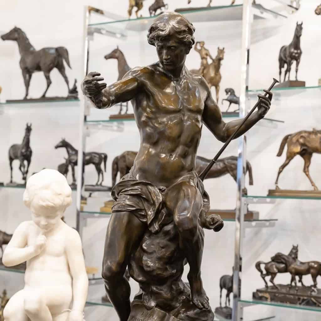 Sculpture – Le Semeur d’Idées , Émile – Louis Picault (1833-1915) – Bronze 4